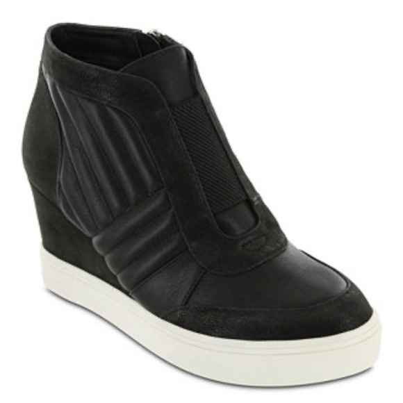MIA Kaleb Sneaker Wedge Shoe in Black Women’s Size 10 - Picture 1 of 11